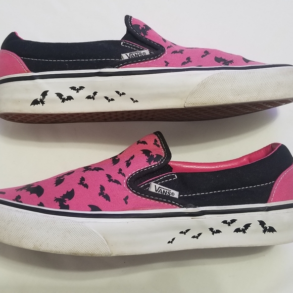 2006 Van's Pink Warped Tour Bat Trail Slip-on Shoe - Picture 6 of 8